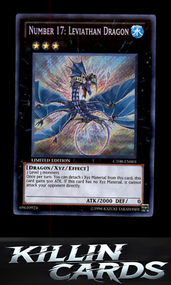 Number 17: Leviathan Dragon CT08-EN001 Secret Rare 2011 Collectors Tins YuGiOh C-image