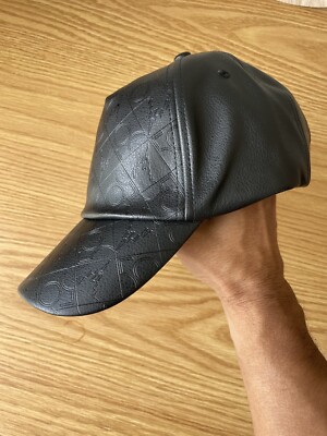 Walt Disney World 50th Anniversary Logo Black Baseball Cap Hat New faux leather-image