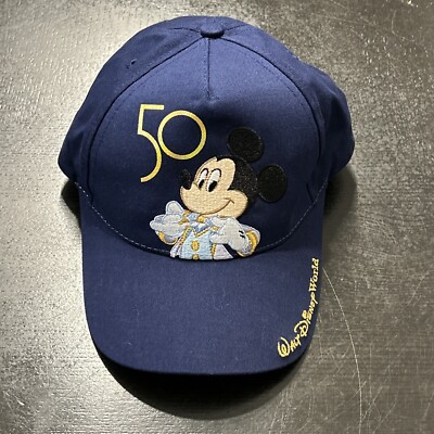Disney WDW 50th Anniversary Mickey Mouse Walt Disney World Baseball Cap Hat-image