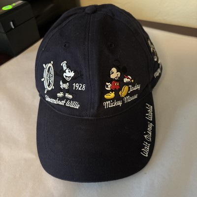 Walt Disney World Mickey Mouse Anniversary Hat Cap Strapback Blue White Vacation-image