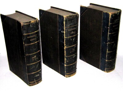 3 Lg Books1865-1867 GERMAN ENCYCLOPEDIA - CONVERSATIONS LEXICON/A. Stance/J.Manz-image