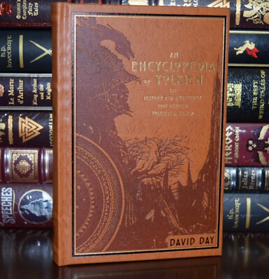 Encyclopedia of Tolkien David Day Mythology New Illustrated Leather Bound Deluxe-image