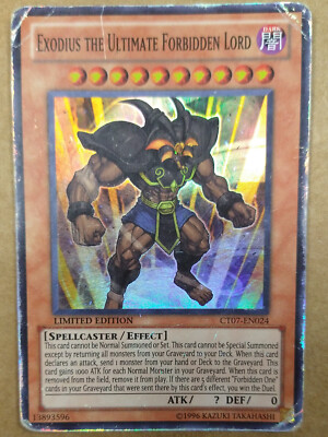 Yu-Gi-Oh! TCG Exodius the Ultimate Forbidden Lord CT07-EN024 Heavily Played-image