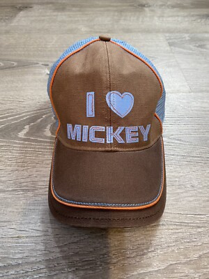 Walt Disney World Resort I Love Mickey Baseball Hat Adult Size Cap Flex Fit 🔥-image