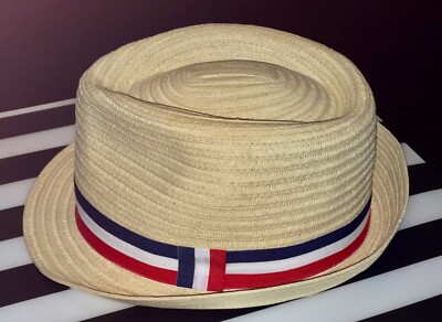 Walt Disney World Resort Parks Epcot Malleable French  Colors Woven Fedora Hat-image