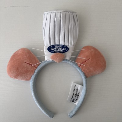 Disney Mickey Ears Remy's Ratatouille Adventure Chef Mouse Hat Headband NICE!-image