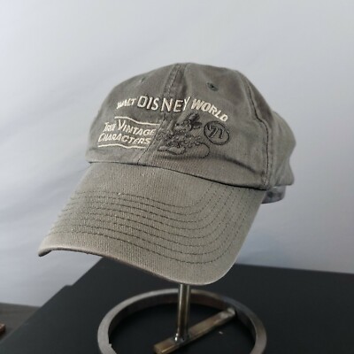 2 Walt Disney World  Vintage Characters Cap Hat Embroidered Strapback -image