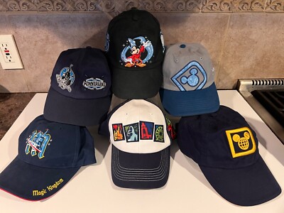 Assorted Walt Disney Parks Unisex Baseball Hat Collection (Six Hats)-image