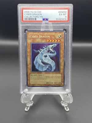 2006 Cyber Dragon #EN002 Collectors Tin PSA 6-image
