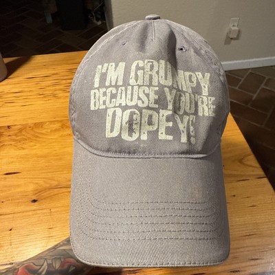 Walt Disney World I'm Grumpy Because Your Dopey! Adjustable Cap Gray-image