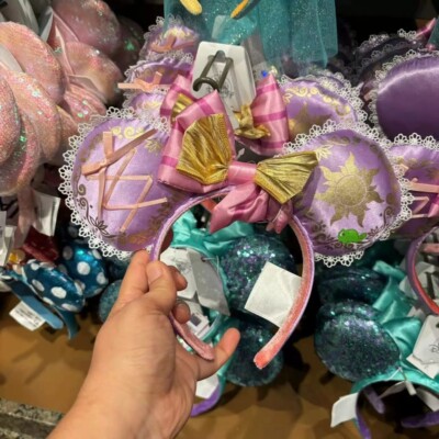 Disney Parks Rapunzel Tangled Pascal Mickey Ears Minnie Headband Disneyland 2024-image