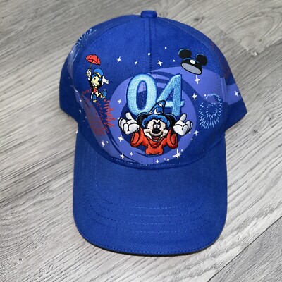 Walt Disney World Disneyland Resort Kids Hat 04’ 2004 NOS NEW Sorcerer Mickey-image