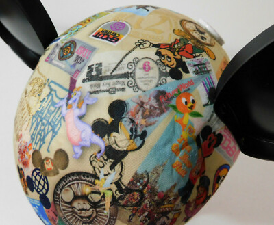 Mickey Mouse Ear Hat DISNEY WORLD 40TH Orange Bird Figment Haunted Mansion Quest-image