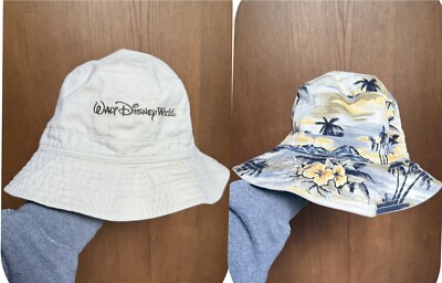 Vintage Walt Disney World Reversible Bucket Hat Beachy Tourist Cool Dad 90's-image