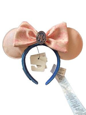 Disney Loungefly Minnie Ears WDW Riviera Resort Pink Blue Headband NWT-image