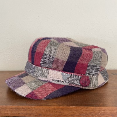 Disneyland Plaid Newsboy Cap/Hat Size Adult  Pink Gray Purple Walt Disney Resort-image
