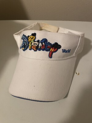Walt Disney World Mickey Mouse Adult Unisex White Adjustable Visor Hat-image