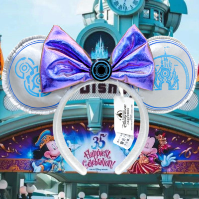 2025 NEW Disney- Headband TRON Lightcycle Power Run Mickey Mouse Castle Ears-image