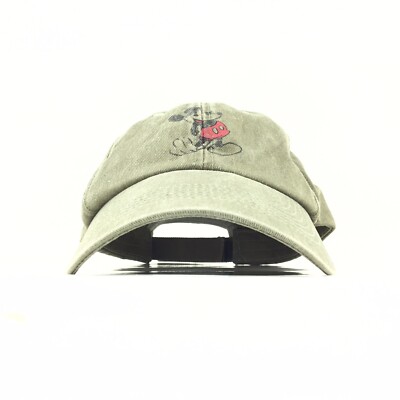 Disney Parks Mickey Mouse Baseball Cap Hat Adj. Mens Medium Size Cotton-image