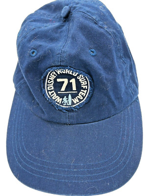VTG Walt Disney World Surf Team 71 blue adjustable baseball cap hat OSFA-image