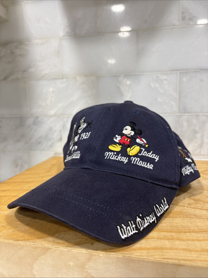 Walt Disney World Navy Mickey Mouse Through the Years Adult Adjustable Hat-image