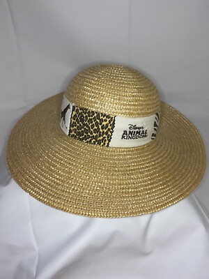 Women’s Walt Disney World Animal Kingdom Safari Animal Straw Hat New Without Tag-image