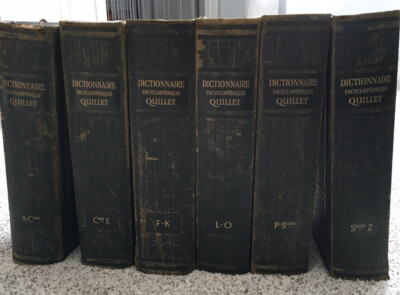 Dictionnaire Encyclopedic Quillet Full IN 6 Volumes - II, III, IV - 1953  A-Z-image