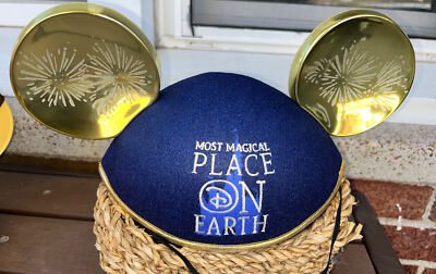 Disney Parks Most Magical Place On Earth Mickey Mouse Ears Hat Genuine NEW-image