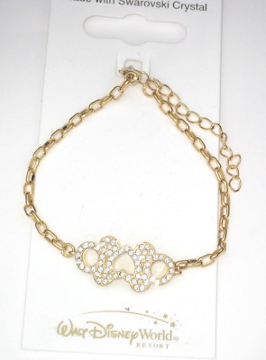 Mickey Mouse Icon Disney Park Arribas Bracelet Made with Crystals from Swarovski-image