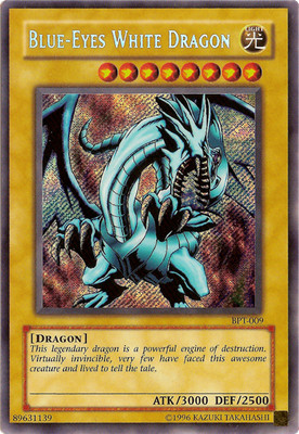Blue-Eyes White Dragon BPT-009 - Secret Rare - Lightly Played Limited YuGiOh! TC-image