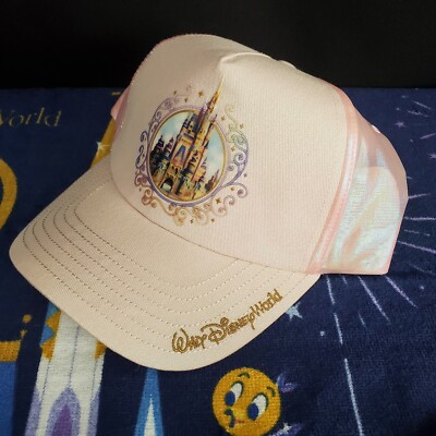2021 Walt Disney World 50th Anniversary Castle Collection Pink Adult Hat New-image