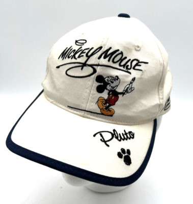 Walt Disney World Mickey Mouse Minnie Goofy Pluto Donald Signatures Beige Cap-image