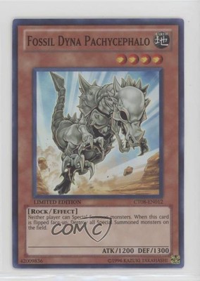 2011 Yu-Gi-Oh! Series 8 Fossil Dyna Pachycephalo #CT08-EN012 0l4h-image