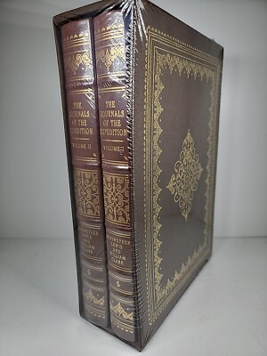 SEALED 2 Vol LEWIS & CLARK'S JOURNALS OF THE EXPEDITION Easton Press Deluxe RARE-image