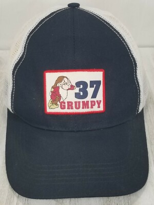 Grumpy 37  Cap Hat Snapback 100% Cotton Mesh Back Walt Disney World -image