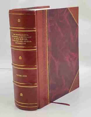 The Encyclopaedia Britannica of Arts Sciences 11th edition Vol 2 [Leather Bound]-image