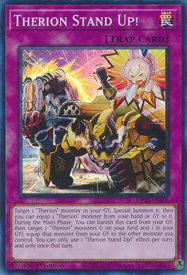 Therion Stand Up! MP23-EN101 - Super Rare - Near Mint 1st Edition YuGiOh! TCG-image