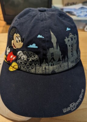 Walt Disney World 2019 Youth Adjustable Baseball Cap Hat Used Mickey Goofy -image