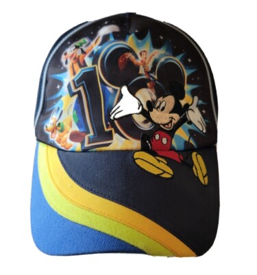 Walt Disney World Baseball Hat 2010 Mickey Mouse Woody Goofy Pluto Strapback Cap-image