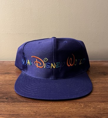 Vtg 90s Walt Disney World Goofy’s Hat Co. Spellout Twill SnapBack Hat Cap NWT-image