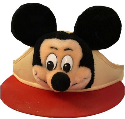 Vintage Mickey Mouse Walt Disney World Visor 1980s Hat Cap-image