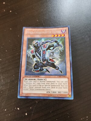 YuGiOh! Ninja Grandmaster Hanzo (CT09-EN003) Limited Edition Secret Rare NM y15-image