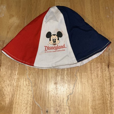 Vintage Disneyland 6-Panel Bucket Hat - Red, White, & Blue-image