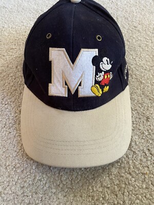 EUC! Walt Disney World Hat Ball Cap Blue Mickey Mouse Embroidered Adjustable Men-image