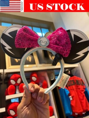 Disney Parks Marvel Spider-Man Spider Gwen Minnie Bow Ears Headband NEW US-image