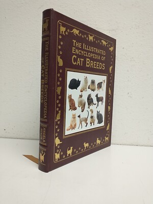 The Illustrated Encyclopedia of Cat Breeds Easton Press Leathebound-image