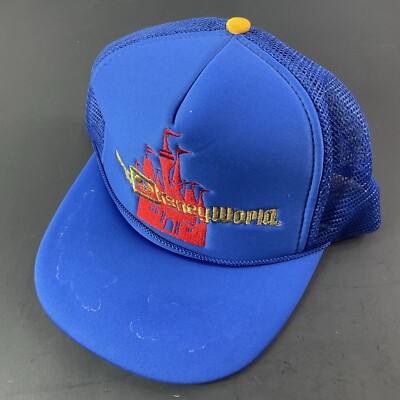 Vintage Walt Disney World Mesh Trucker Snapback Hat-image
