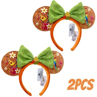 DisneyParks Enchanted Tiki Room Birds Minnie Mouse Bow Mickey Headband Ears 2Pcs-image