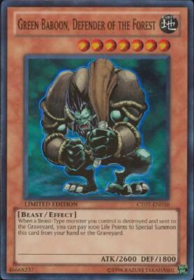 Green Baboon, Defender of the Forest - CT07-EN010 - Super Rare - Limited Edition-image