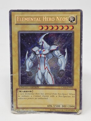 Heavy Play x 1 Elemental Hero Neos - CT03-EN001 - Secret Rare - Limited Edition -image